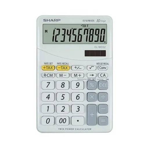 Kalkulačka, stolová, 10 miestny display, SHARP "EL-M332"