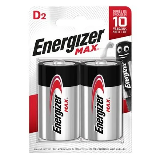 Batéria, D, veľkokapacitná, 2 ks, ENERGIZER "Max"