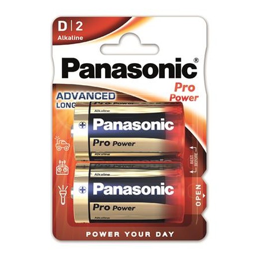 Batéria, D veľkokapacitná, 2 ks, PANASONIC "Pro power"