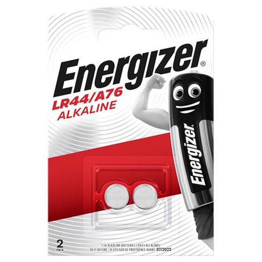 Gombíková batéria, LR44/A76, 2 ks, ENERGIZER
