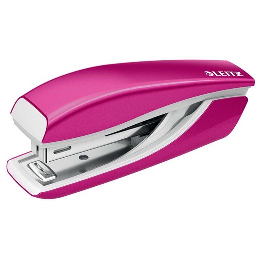 Zošívačka, mini, No. 10, 10 listov, kovová, LEITZ "Nexxt Wow", ružová