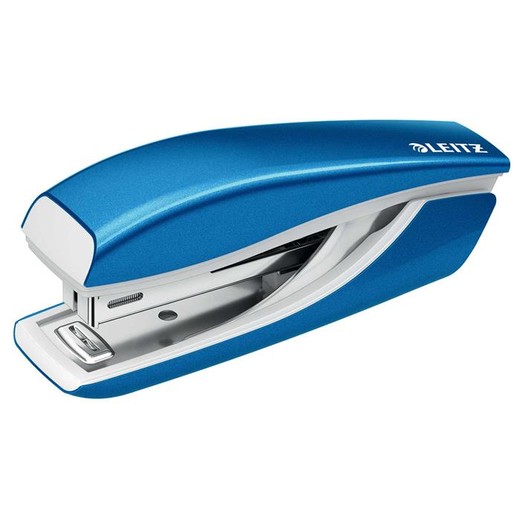 Zošívačka, mini, No. 10, 10 listov, kovová, LEITZ "Nexxt Wow", modrá
