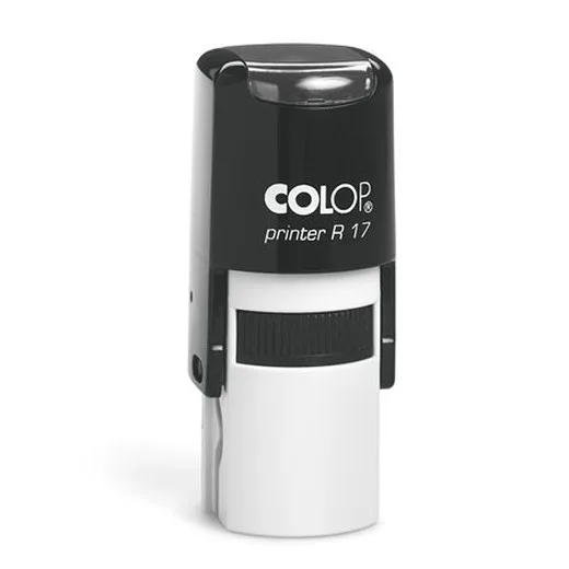 Pečiatka, kruh, COLOP " Printer R 17" , čierna poduška