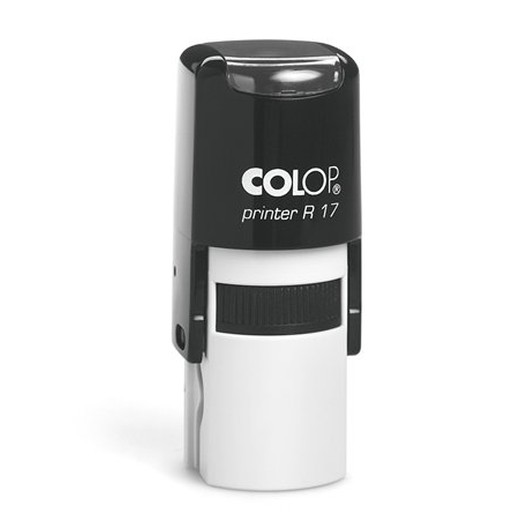 Pečiatka, kruh, COLOP " Printer R 17", červená poduška