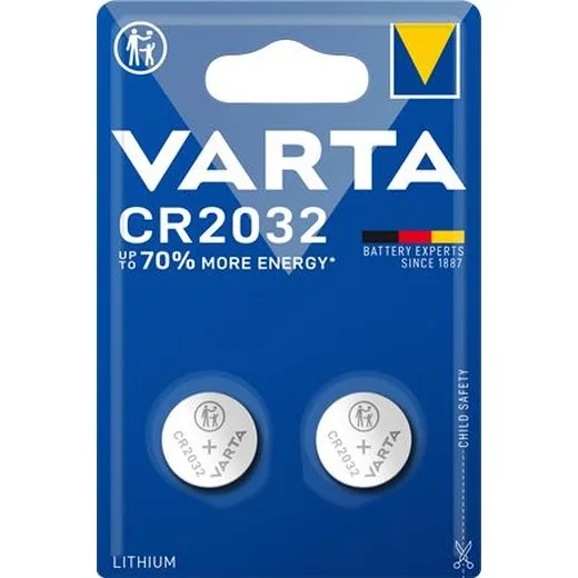 Gombíková batéria, CR2032, 2 ks, VARTA