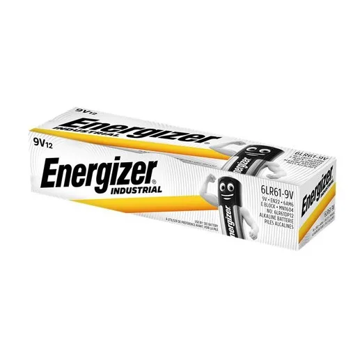 Batéria, 9V, 12 ks, ENERGIZER "Alkaline Industrial"