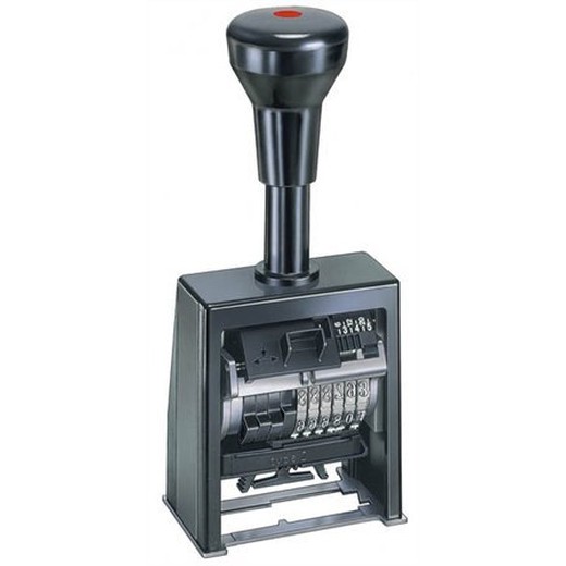 Automatická plastová číslovacia pečiatka, 6 znakov, REINER, "B6K", Block