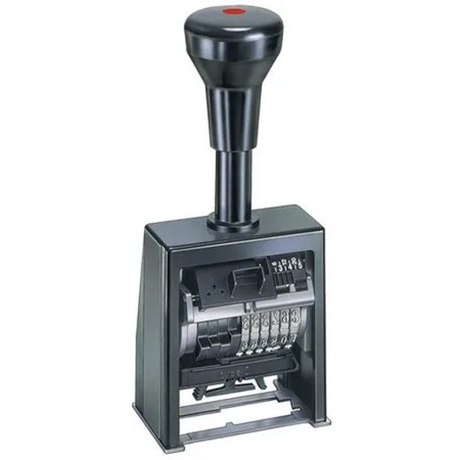 Automatická plastová číslovacia pečiatka, 6 znakov, REINER, "B6K", Block