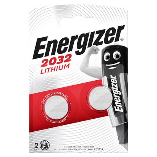 Gombíková batéria, CR2032, 2 ks, ENERGIZER