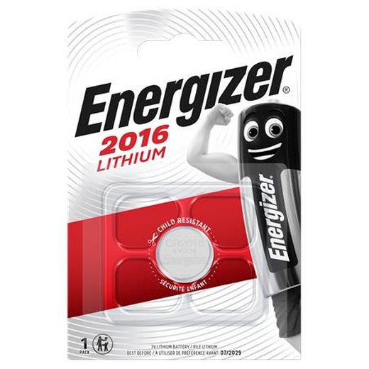 Gombíková batéria, CR2016, 1 ks, ENERGIZER