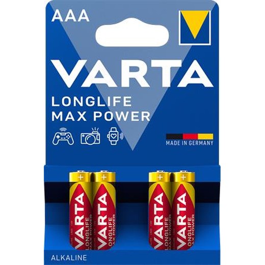 Batéria, AAA, mikrotužková, 4 ks, VARTA "MaxTech"