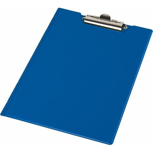 Podložka na písanie, s príklopom, A4, rohové vrecko, PANTAPLAST, tmavomodrá