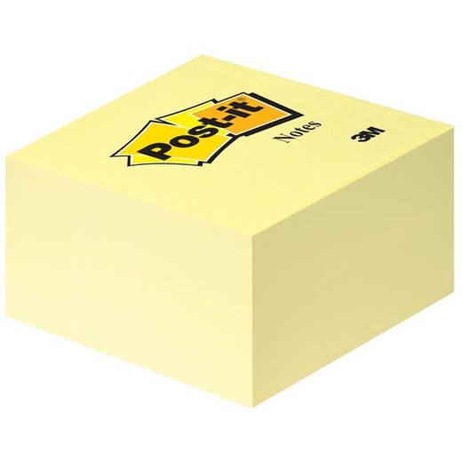 Samolepiaci bloček, 76x76, 450 listov, 3M POSTIT, žltý