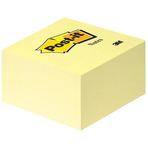 Samolepiaci bloček, 76x76, 450 listov, 3M POSTIT, žltý