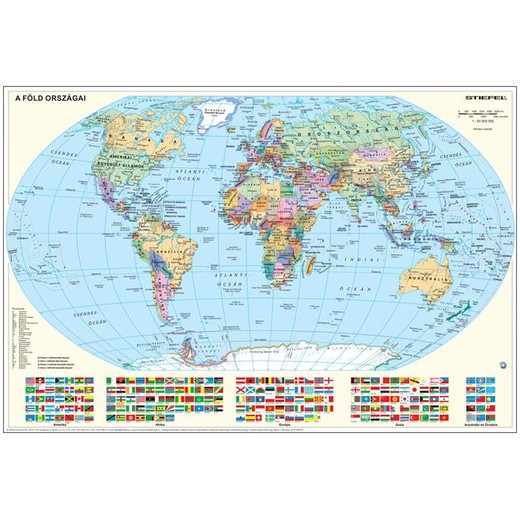 Podložka na stôl, obojstranná, "Föld országai/Gyermek-világtérkép - Krajiny Sveta/ Detská mapa sveta" výrobok v MJ