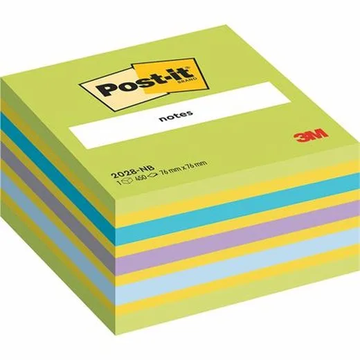 Samolepiaci bloček, 76x76 mm, 450 listov, 3M POSTIT, lollipop zelený