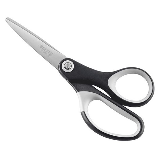 Nožnice, kancelárske, 15 cm, LEITZ "Titán", čierne