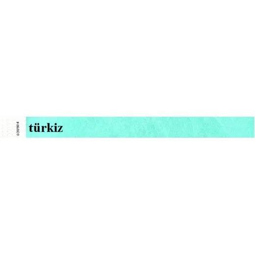 Identifikačný náramok, 3/4", tyvek, tyrkysový