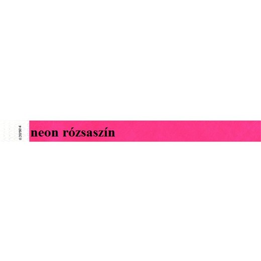 Identifikačný náramok, 3/4", tyvek, neónovo-ružový