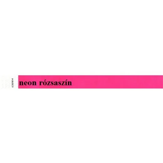 Identifikačný náramok, 3/4", tyvek, neónovo-ružový