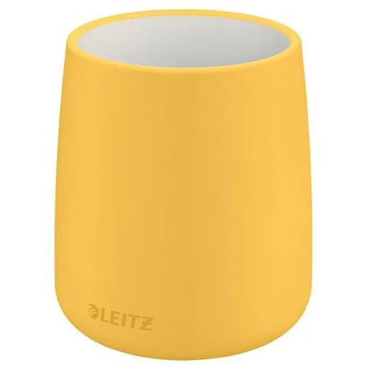 Držiak na písacie potreby, keramický, LEITZ "Cosy", teplá žltá