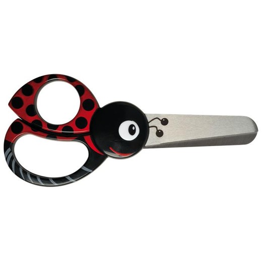 Nožnice, detské, 13 cm, FISKARS, lienka