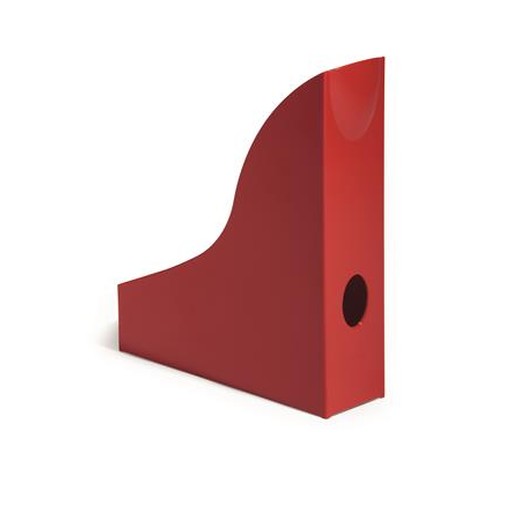 Zakladač, plastový, 73 mm, DURABLE, "Basic", červený