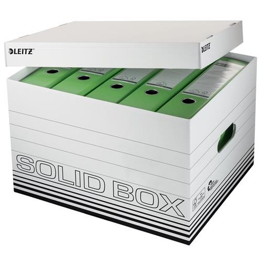 Archívny kontajner, L veľkosť, LEITZ "Solid", biela