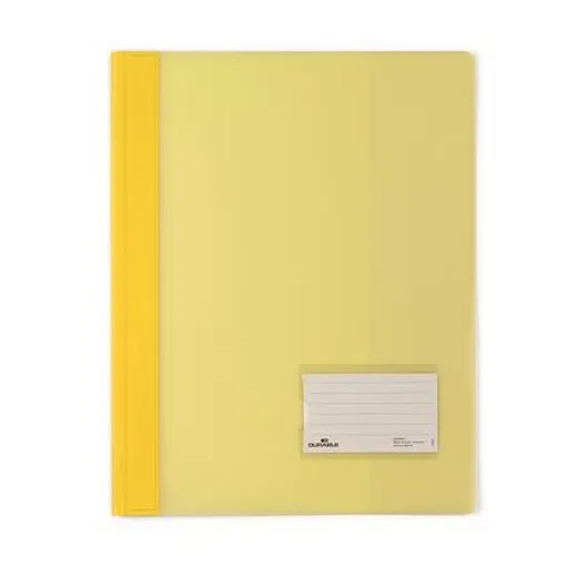Rýchloviazač, A4, extra silný, široký, DURABLE, žltý