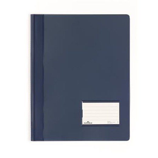 Rýchloviazač, A4, extra silný, široký, DURABLE, tmavomodrý