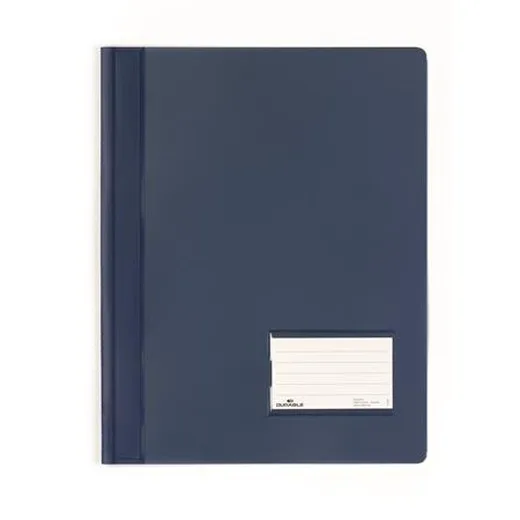 Rýchloviazač, A4, extra silný, široký, DURABLE, tmavomodrý