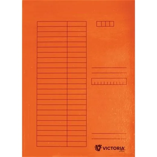 Rýchloviazač, kartón, A4, VICTORIA OFFICE, oranžový