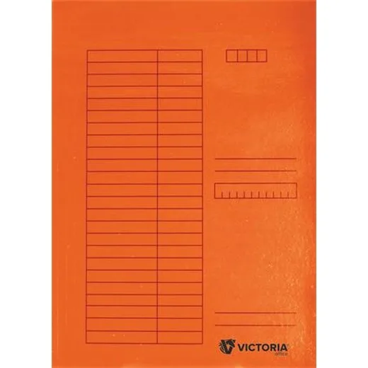 Doska s chlopňami, kartón, A4, VICTORIA OFFICE, oranžová