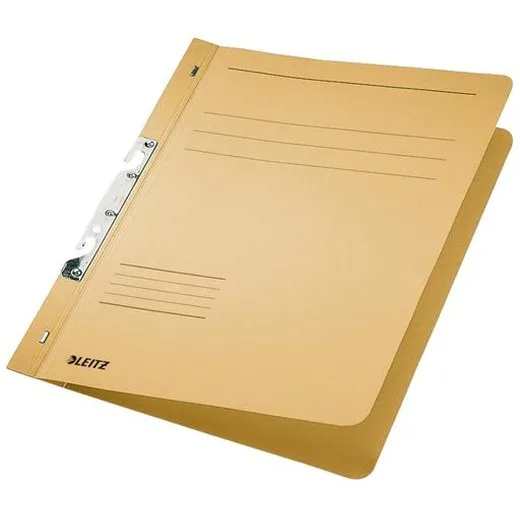 Rýchloviazač, kartónový, s kovovým mechanizmom, A4, LEITZ, žltý