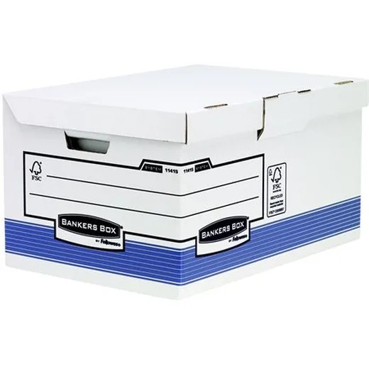 Archívny kontajner s padacím vekom, "BANKERS BOX® SYSTEM BY FELLOWES® ", modrý