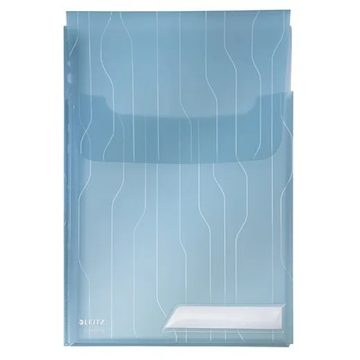 Euroobal, A4, 200 mikr., s uškom, LEITZ "CombiFile Jumbo", modrý