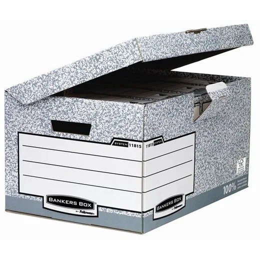 Archívny kontajner s padacím vekom, "BANKERS BOX® SYSTEM by FELLOWES®"
