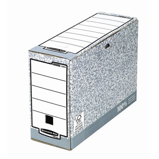 Archívny box, 100 mm, "BANKERS BOX® SYSTEM by FELLOWES®"