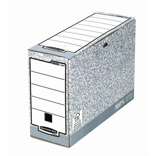 Archívny box, 100 mm, "BANKERS BOX® SYSTEM by FELLOWES®"