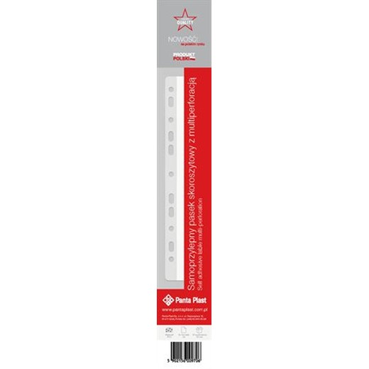 Rýchloviazacia lišta, A4, 295 mm, samolepiaca, PANTA PLAST