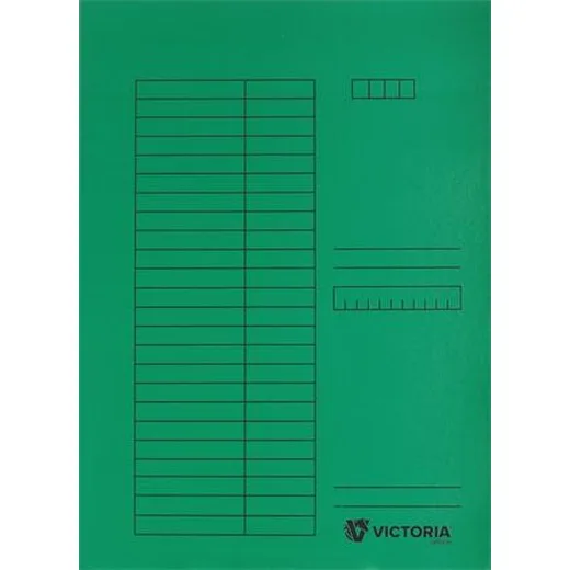 Doska s chlopňami, kartón, A4, VICTORIA OFFICE, zelená