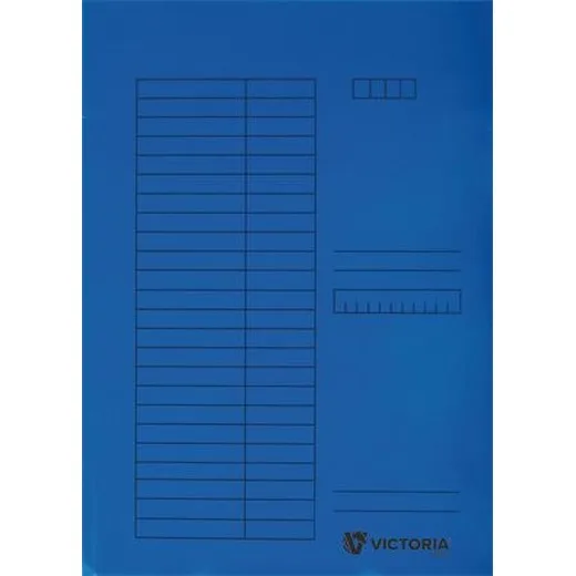 Doska s chlopňami, kartón, A4, VICTORIA OFFICE, modrá