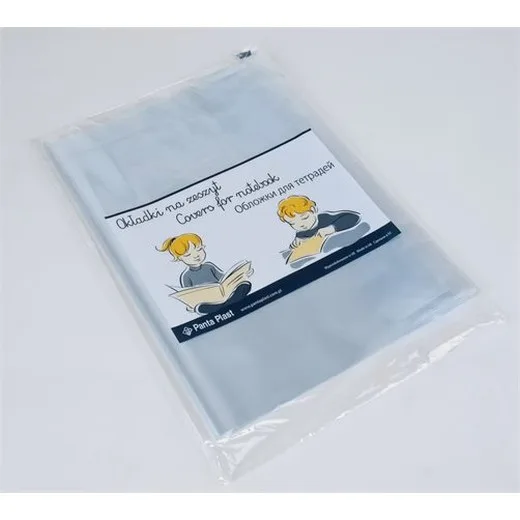 Obal na knihy, A4, PP, 80 mikron, priehľadný, PANTA PLAST