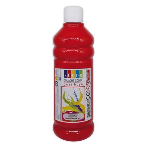 Tempera, 500 ml, Südor, červená