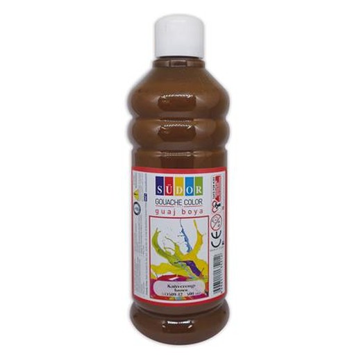 Tempera, 500 ml, Südor, hnedá