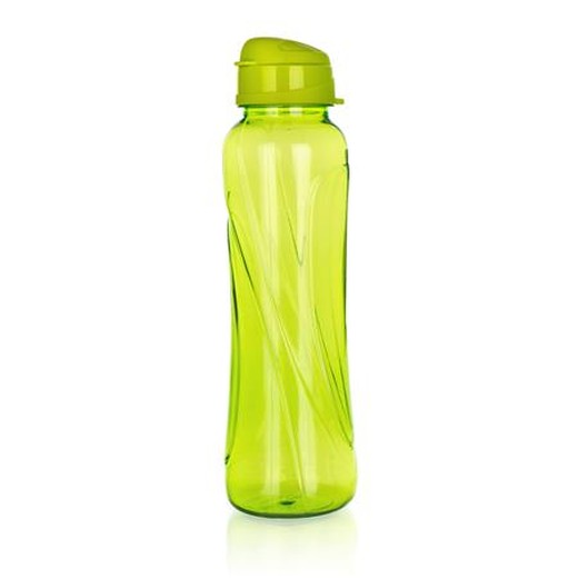 Fľaša, 610 ml, plastová, "Slim", svetlozelená