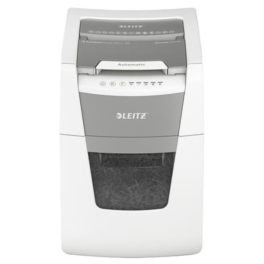 Skartovací stroj, mikrokonfety, 100 listov, LEITZ "IQ AutoFeed SmallOffice 100 P5 Pro"