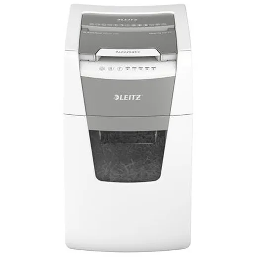 Skartovací stroj, mikrokonfety, 150 listov, LEITZ "IQ AutoFeed Office 150 P5 Pro"