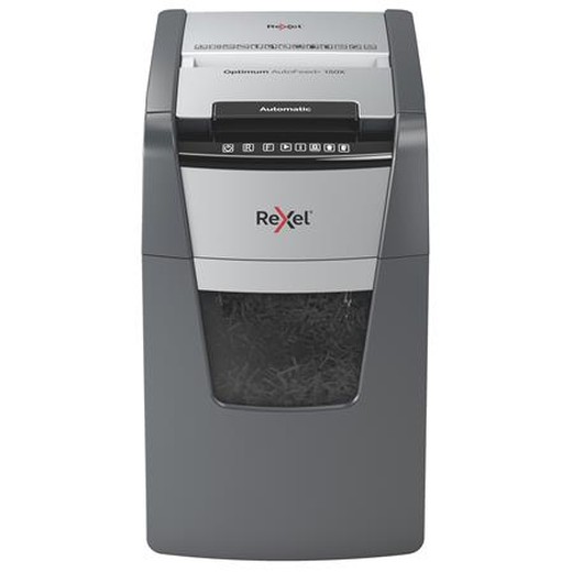 Skartovací stroj, konfety, 150 listov, REXEL, "Optimum AutoFeed+ 150X"