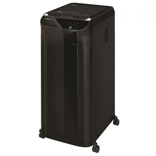 Skartovací stroj, mikro krížový rez, 550 listov, FELLOWES "AutoMax 600M", čierna